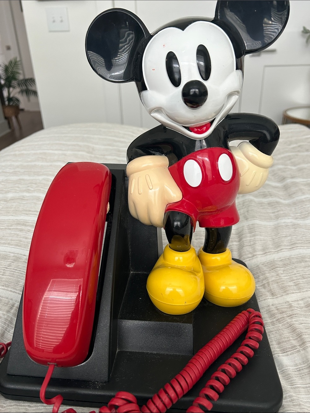 Disney Mickey Mouse Red, Yellow & Black Retro Phone 1990’s